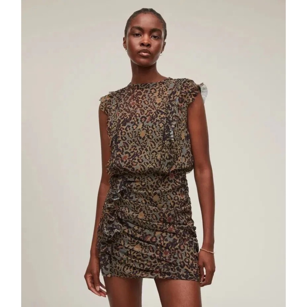 ALLSAINTS hali halftone mini dress size 38